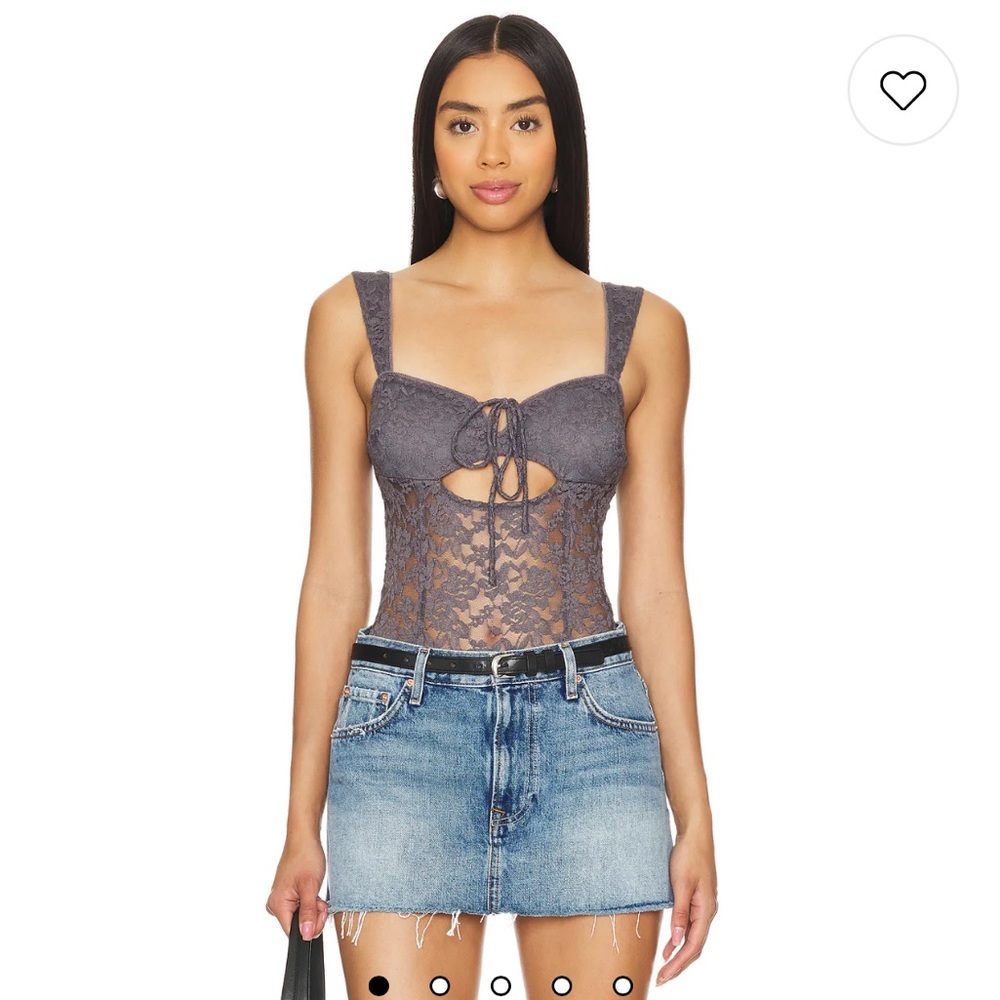 XS Intimately FP Strike A Pose Bodysuit in Volcanic Glass